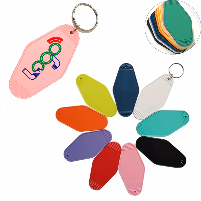 Vintage Motel Keychains Tag