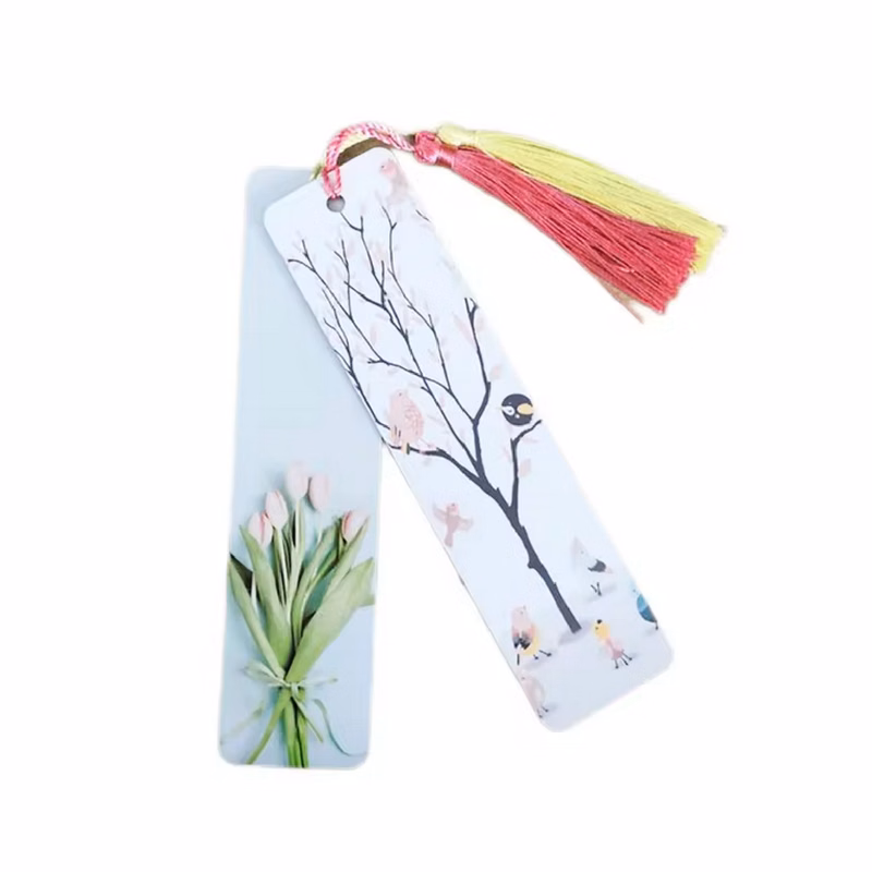 Aluminum Metal Bookmark with Tassel