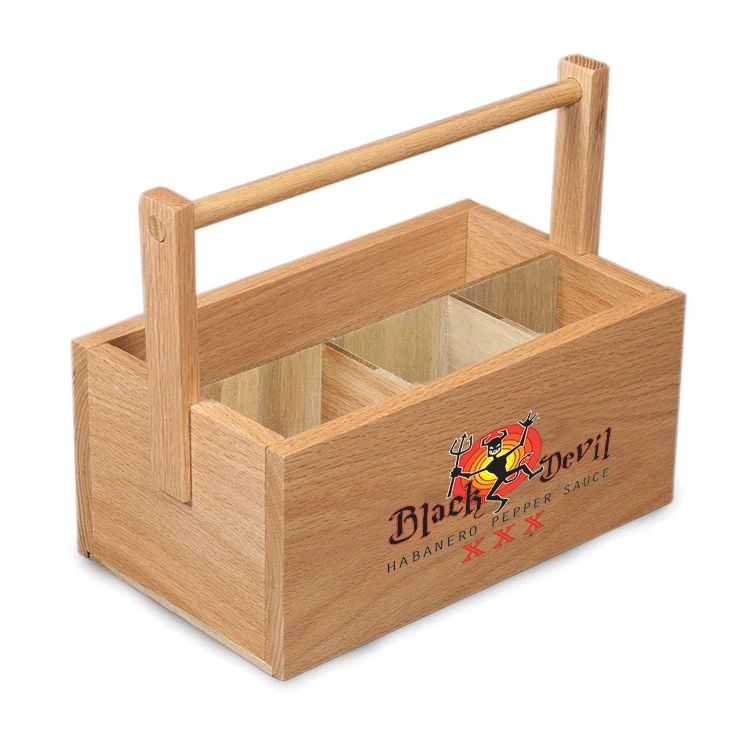 Condiment Caddy Basket (4 slot)with Handle 1