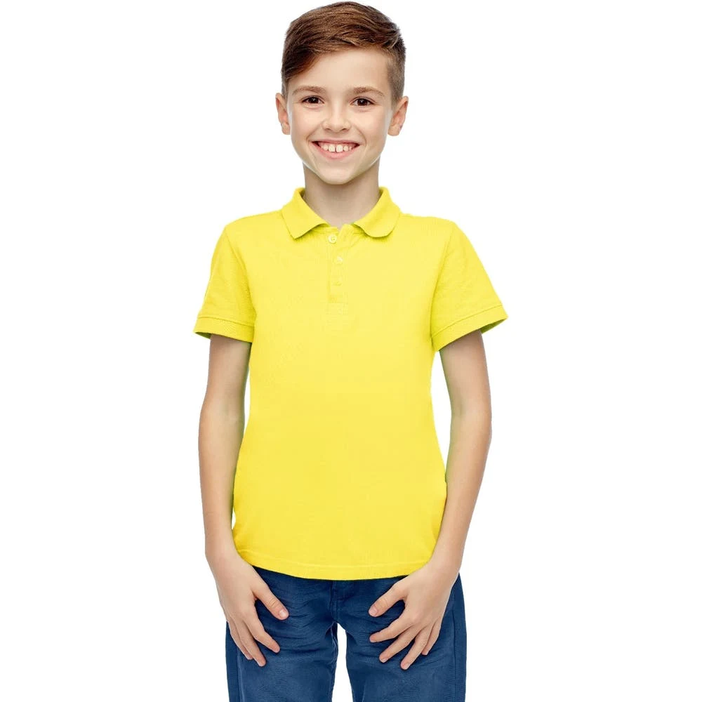 Toddlers Uniform Polo Shirts - Yellow Short Sleeve Size 2T - 4T 1