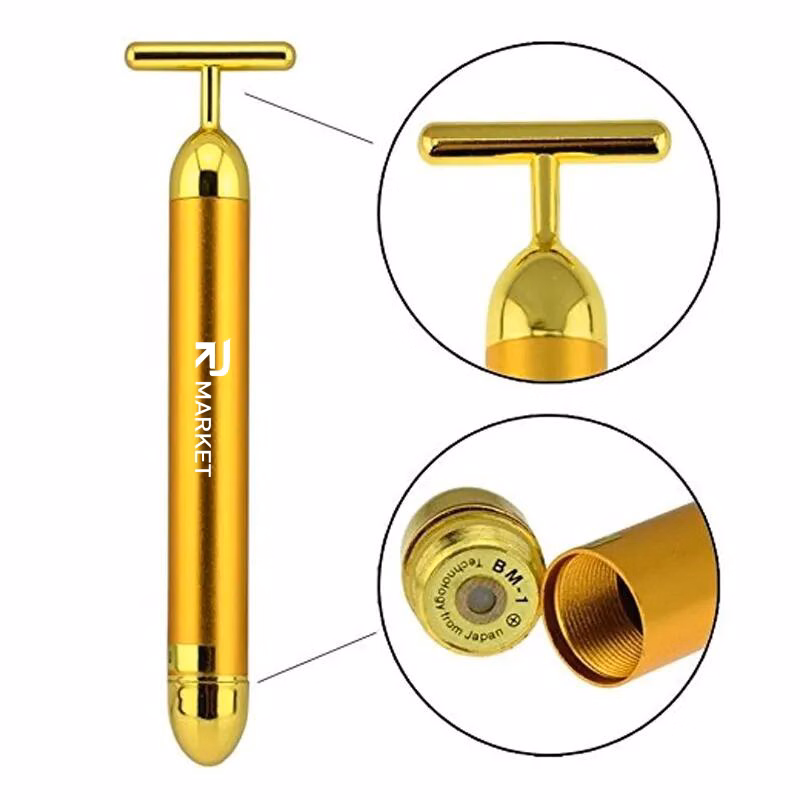 Face Massager T Shape Facial Roller Kit