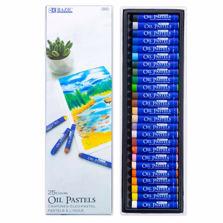 Oil Pastels Set - 25 Colors