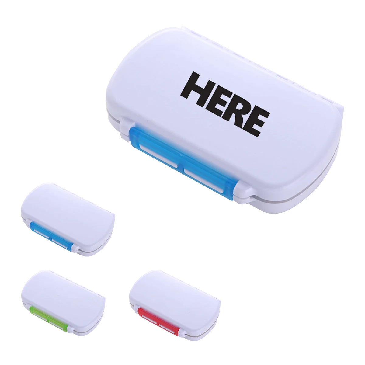 Portable 6-Compartment Pill Divider Box 1
