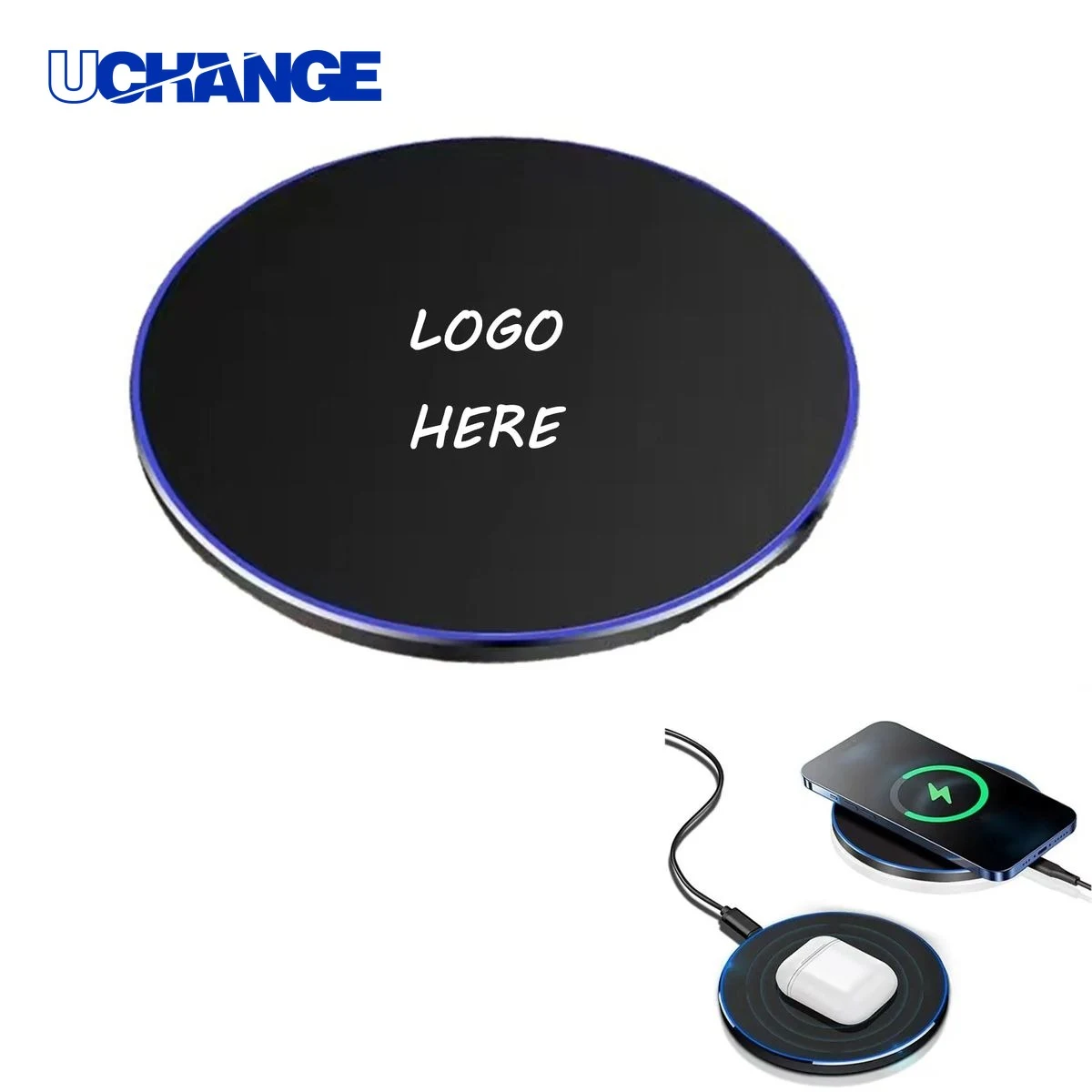 15W Fast Wireless Charging Pad for Office Desks & Nightstand Charging 1