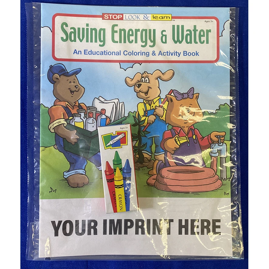 COLORING SET - Saving Energy and Water Coloring Book Fun Pack 1