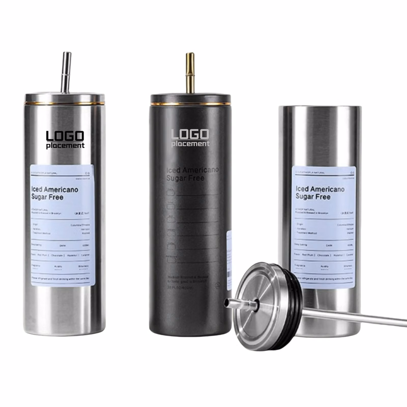 Metal Coffee Flasks Reusable Straws Corporate Gifts