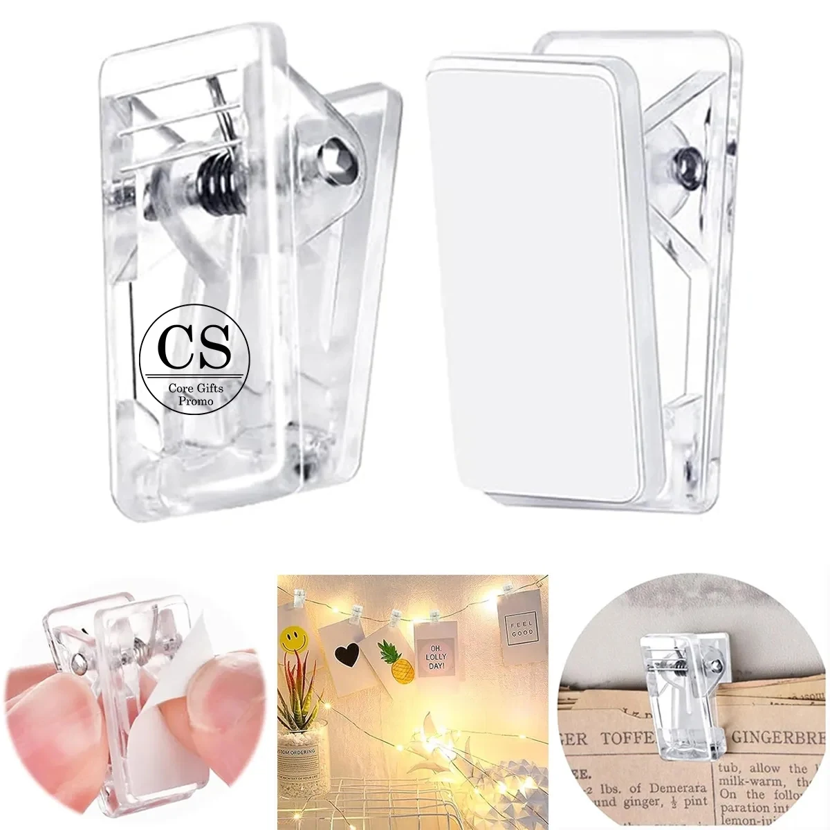 Acrylic Self Adhesive Clips 1