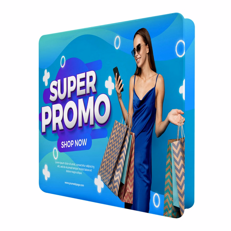 10ft 3-D Box Display - FABRIC ONLY