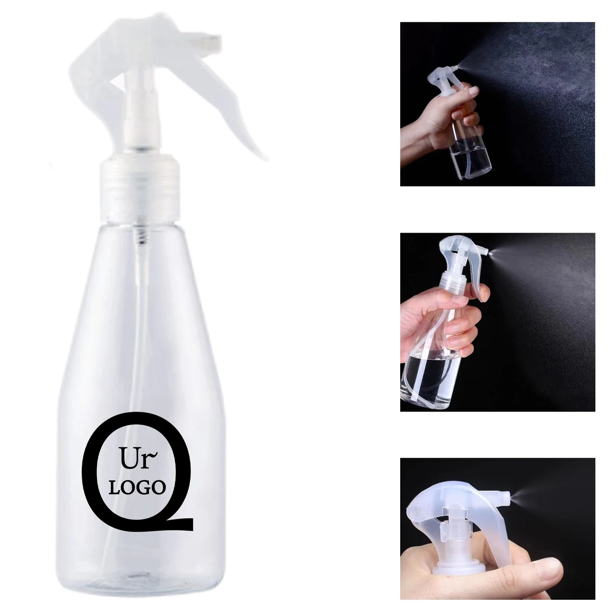 6.8 Oz Transparent Plastic Spray Bottle 1