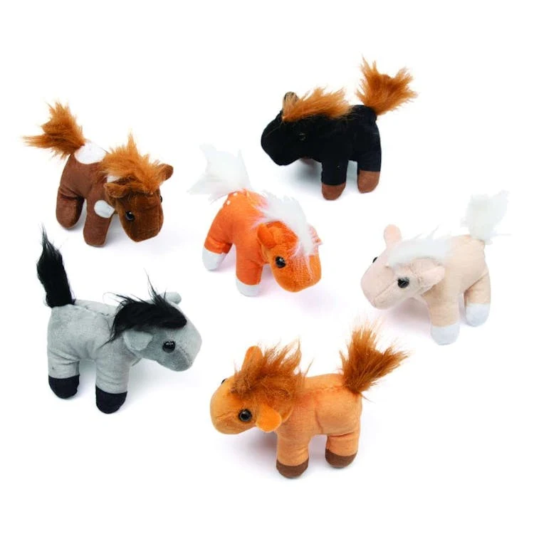 Mini Horse Stuffed Animals 3" - Assorted 1