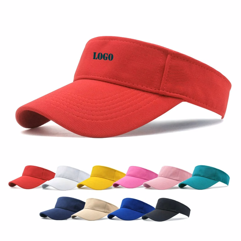 100% Cotton 9.5" L x 6" W Sun Visor Hats
