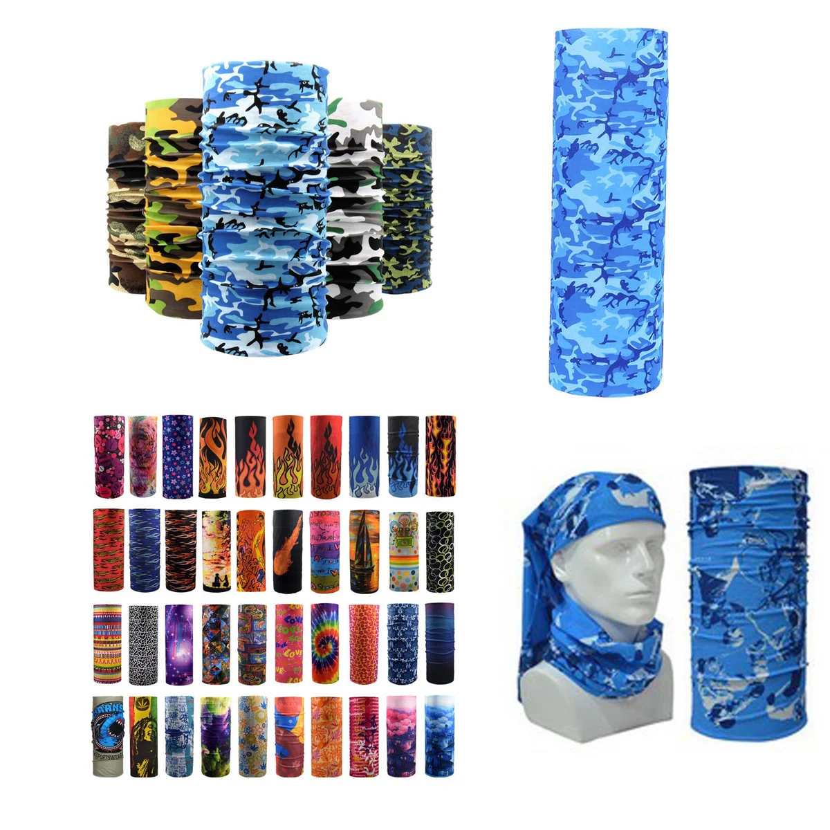 Full Color Multifunctional Seamless Bandanas 1