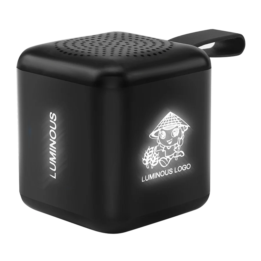 SonicWave Mini Cube Bluetooth® Speaker with Light-Up Logo 1