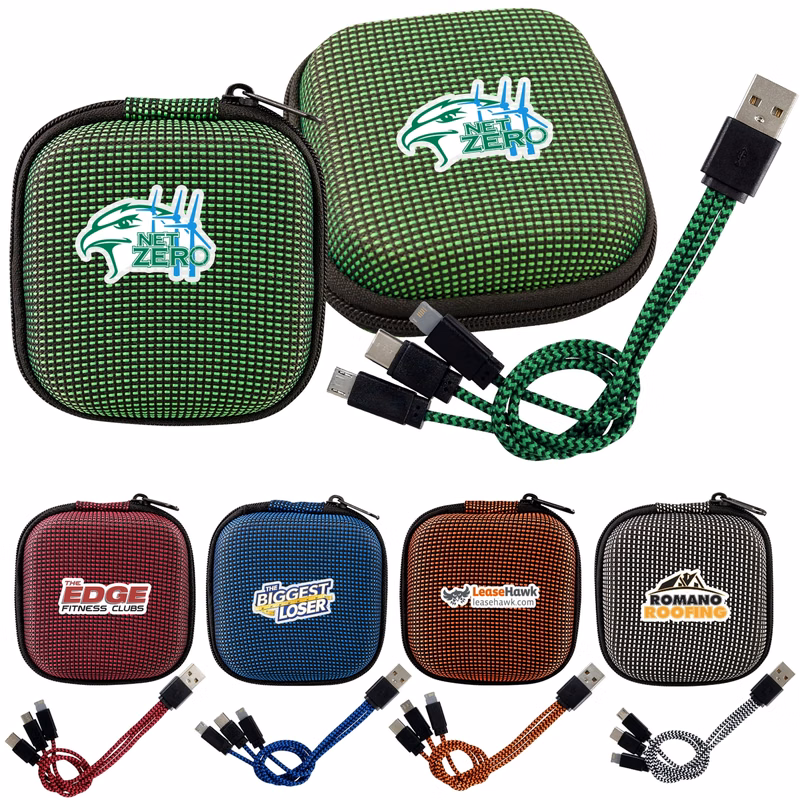 Textured 3-in-1 Charging Cable Set