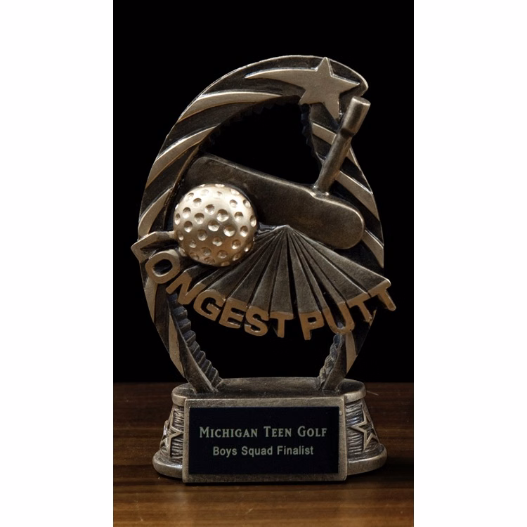 Arched Resin Longest Putt Award