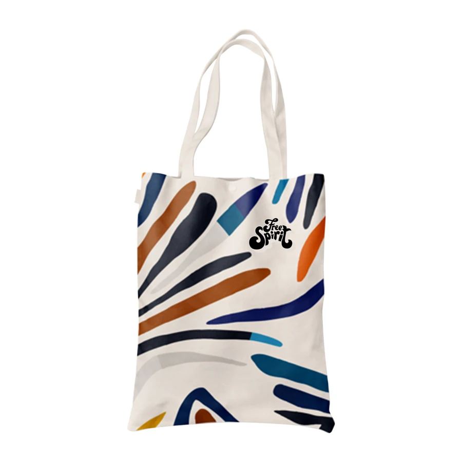 Rush - Sublimation 8 oz Poly Canvas Tote Bag - 13"W x 15"H x 1
