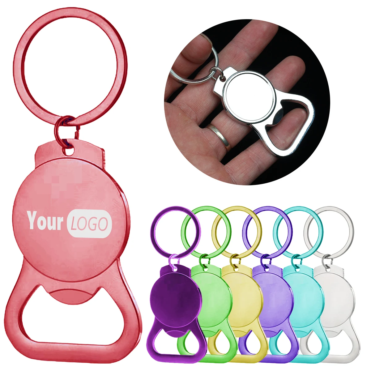 Stainless Steel Creative Personalized Keychain With Bottle Opener 1