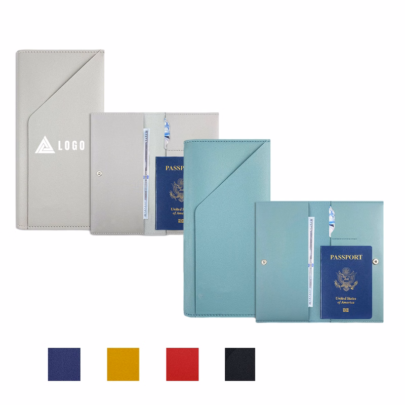 Leather Travel Wallet with Card Organizer