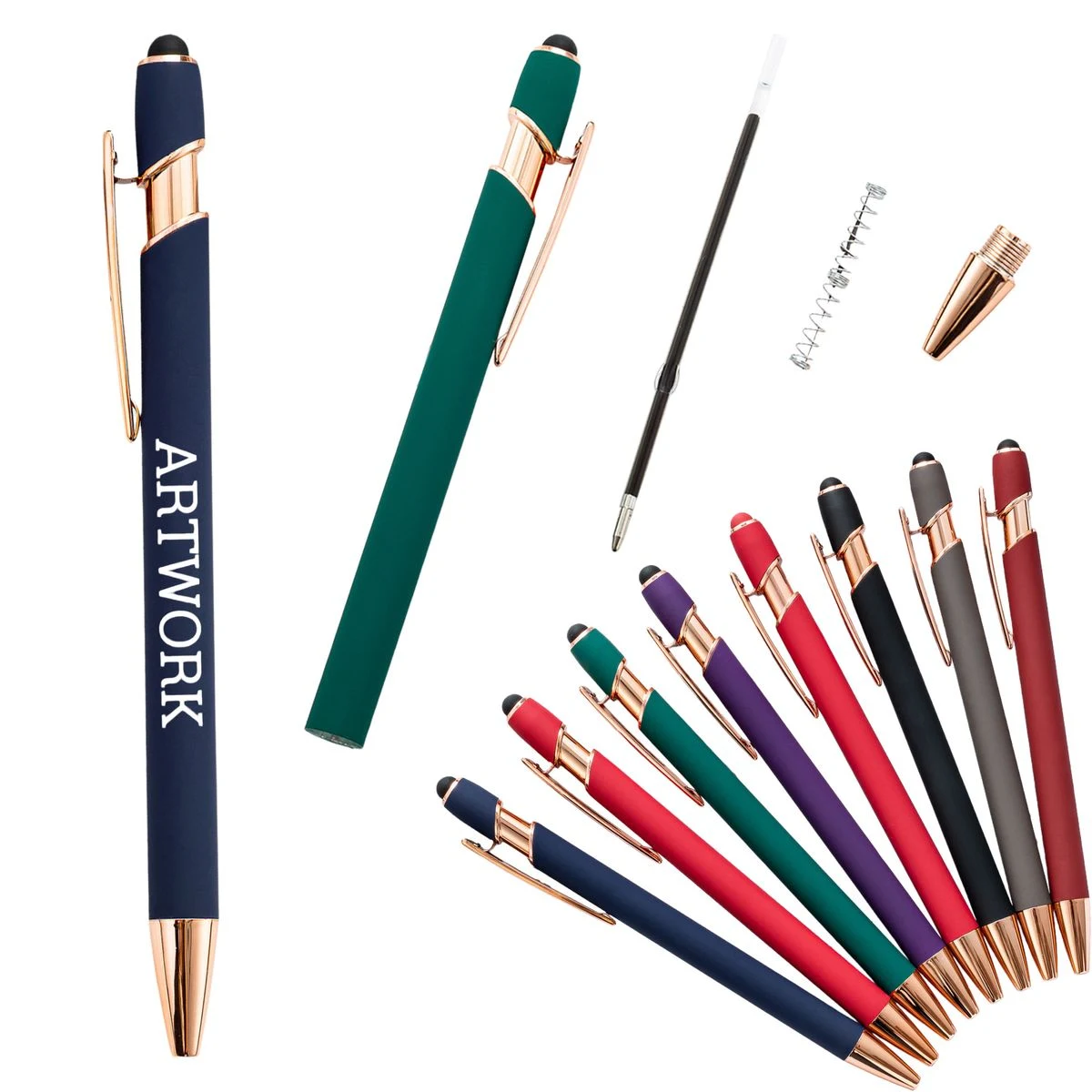 Metal Soft Stylus Ballpoint Pen 1