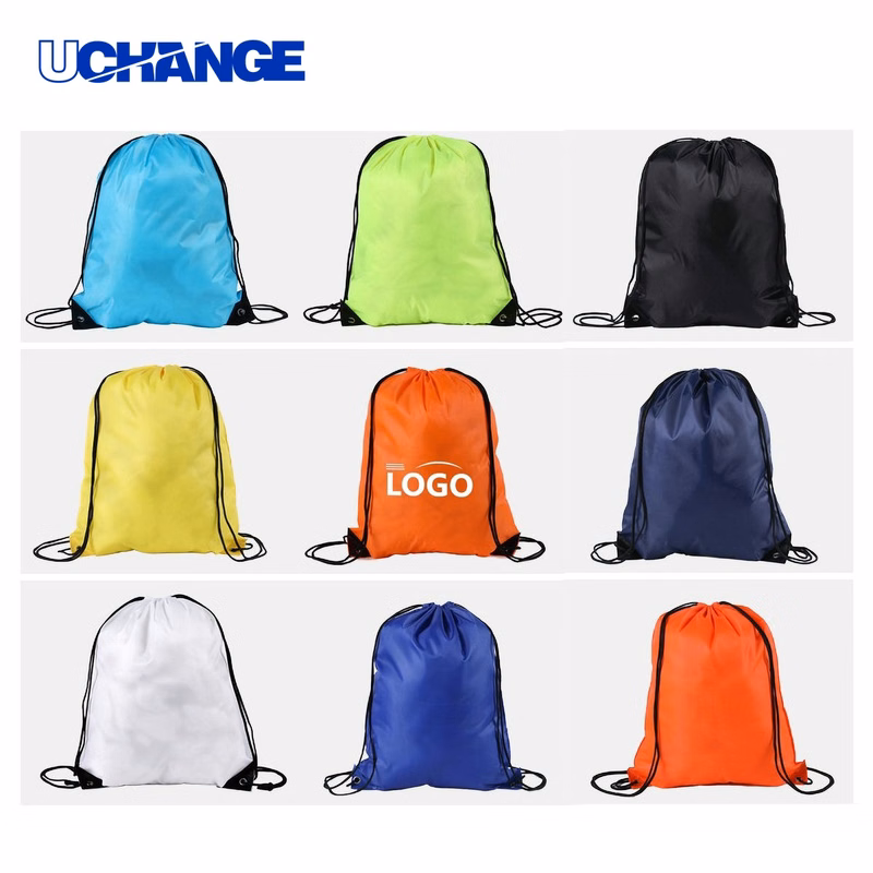 Waterproof Sports Nylon Drawstring Backpack