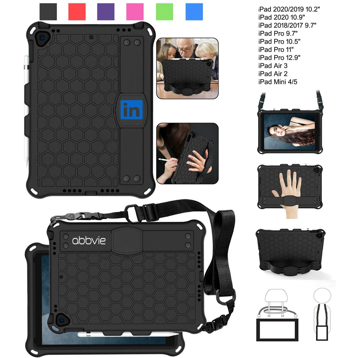 iBank ® Galaxy Tab S7 11" Case with Hand Strap + Shoulder Strap 1