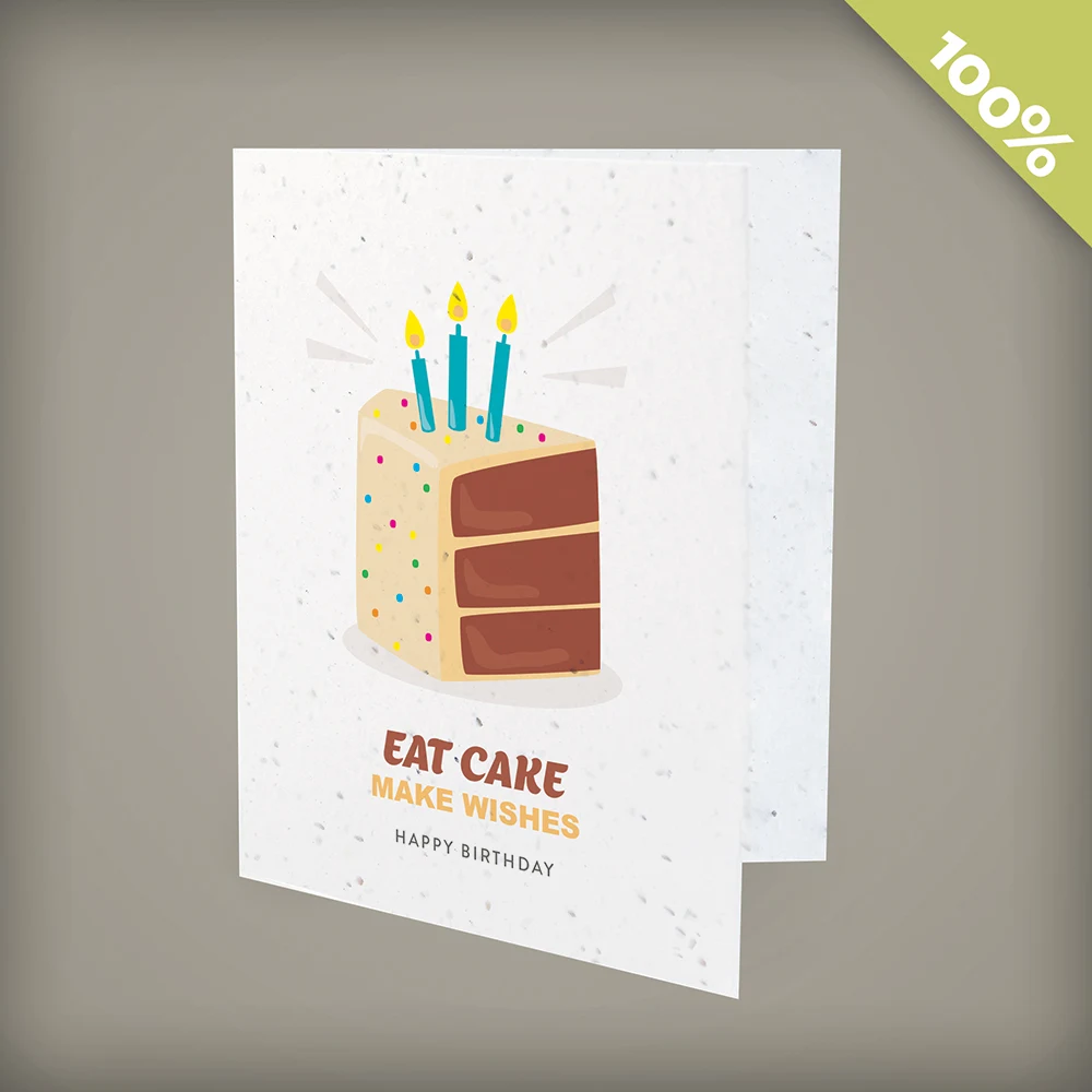 Eat Cake Plantable Corporate Birthday Cards 1