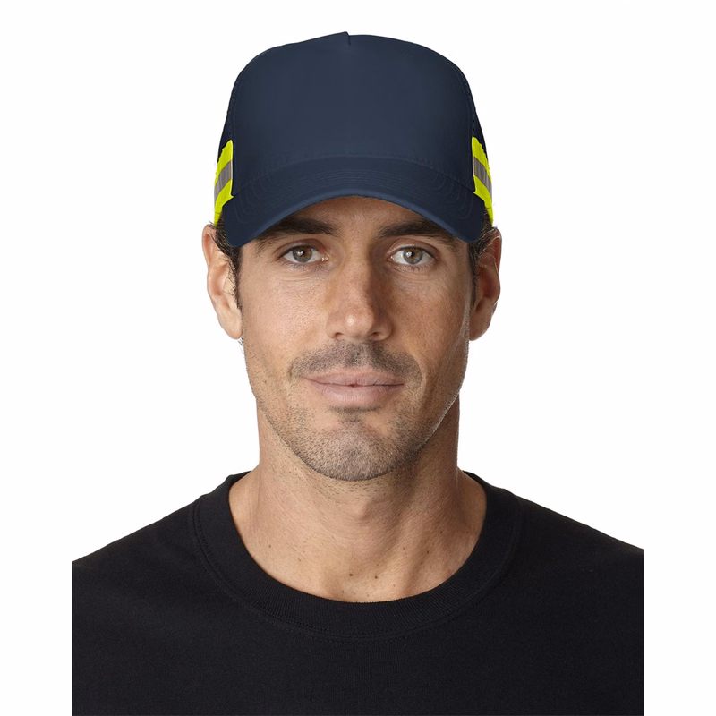 Trucker Reflector High-Visibility Constructed Cap - TR102