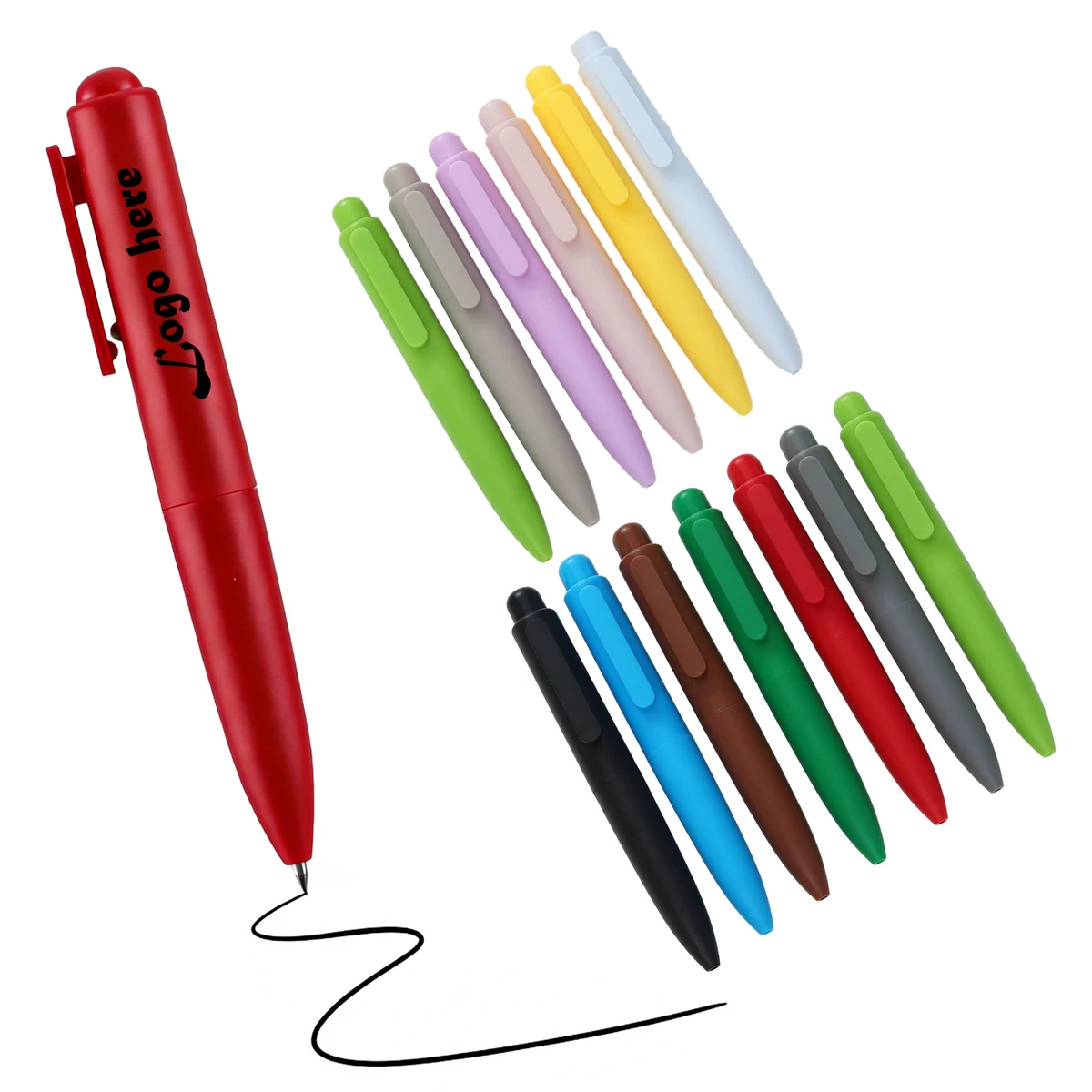 Quick-Dry Push-Type Portable Pocket Pen 1
