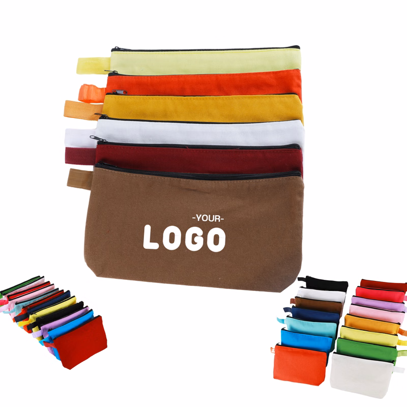 Colorful Canvas Zipper Stationery Bag