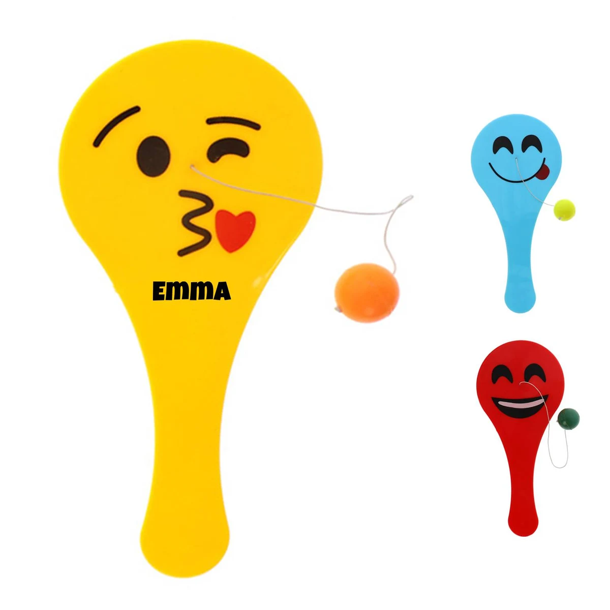 Mini Smile Face Paddle Ball w/ String 1
