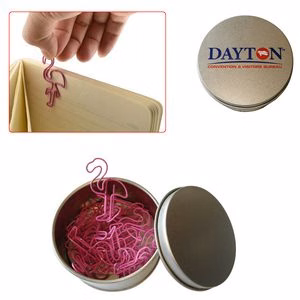 Flamingo Shaped Paper Clips With Tin Box