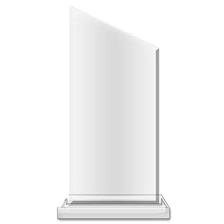 Blank Acrylic: Wedge 4x12" with Clear Base. 1