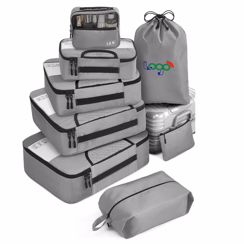 8-Piece Travel Packing Organizer Set - Lightweight & Versatile