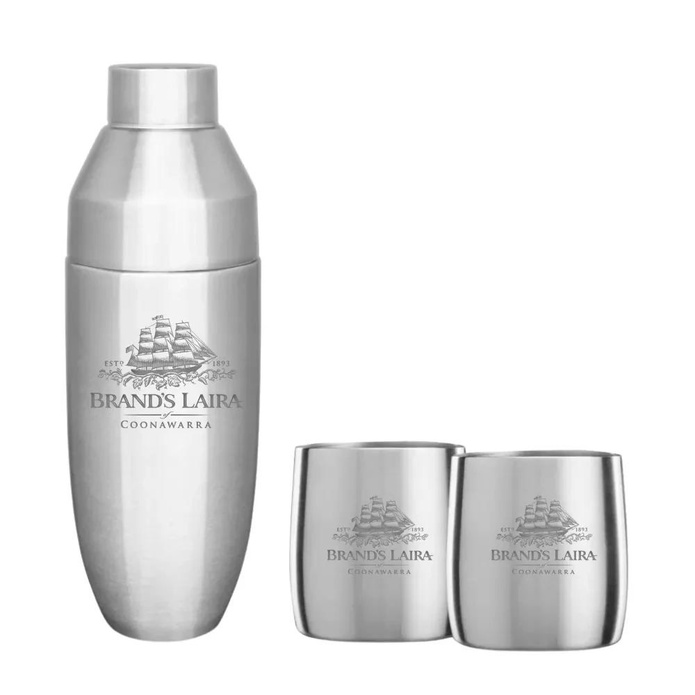 Insulated Cocktail Shaker and Rocks Barware Set 1