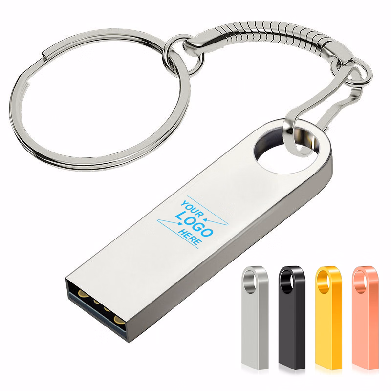 USB Flash Drive with Keychain