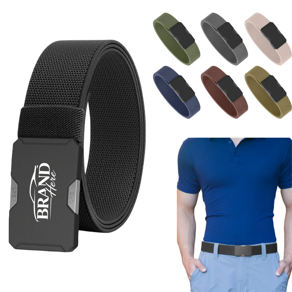 Man Stretch Nylon Belt 1