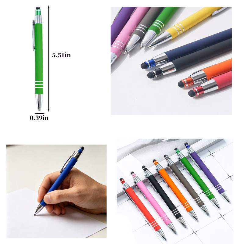 Metal Retractable Touch Screen Ballpoint Pen