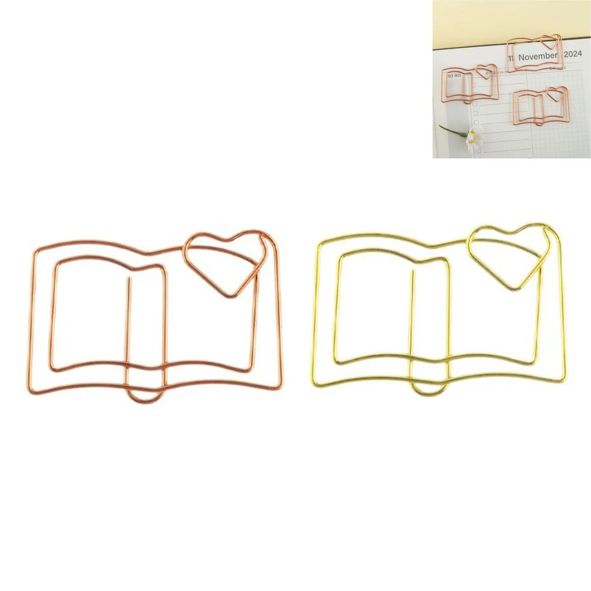 Book-Shaped Metal Embossed Bookmark?CElegant Reading Page Marker 1