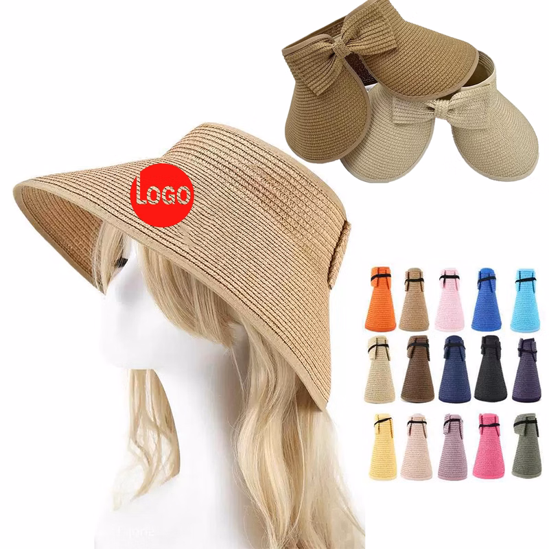 Straw Sun Visor Hat