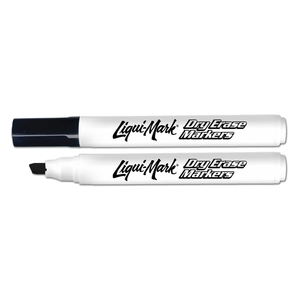 Black Dry Erase Markers - Low Odor Chisel Tip 250 Pieces 1