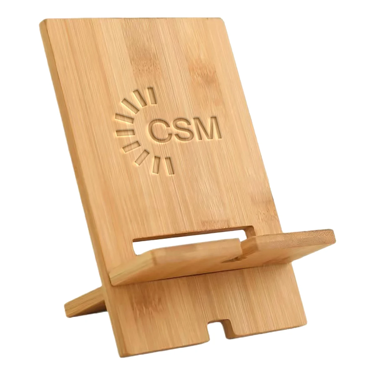 Eco-Friendly Bamboo Cell Phone Stand 1