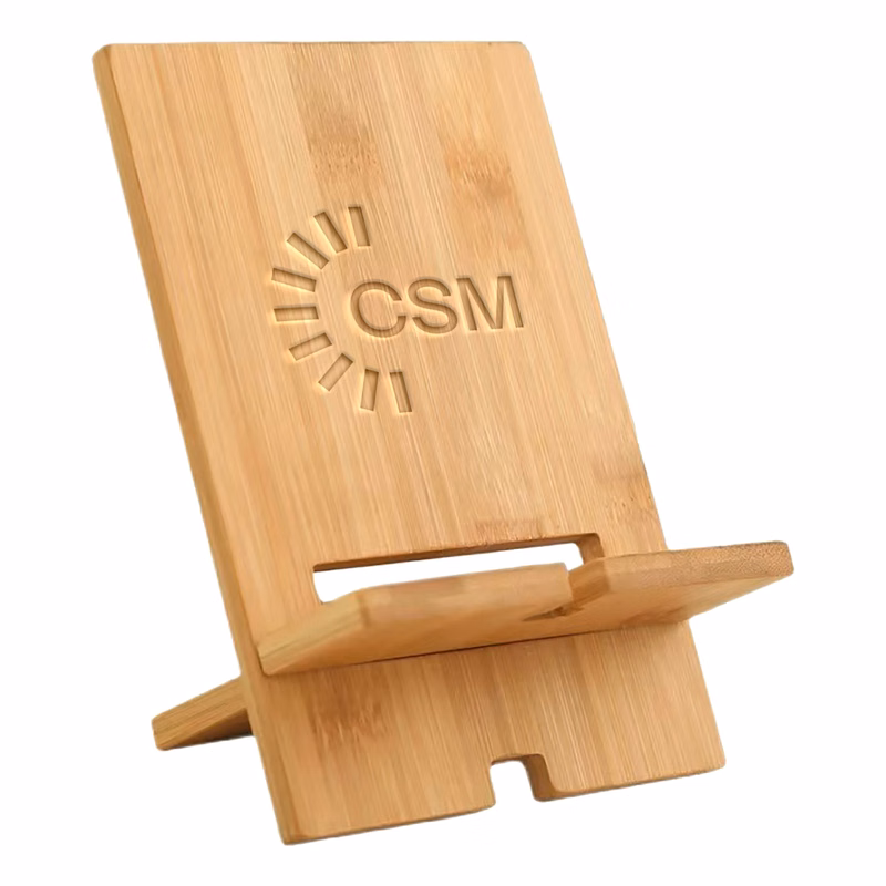 Eco-Friendly Bamboo Cell Phone Stand