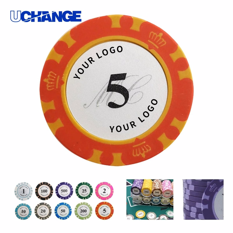 Crown Poker Chip 1.57 Inch Game Chip