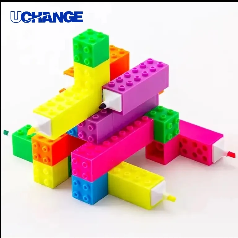 Toy Brick Highlighter Novelty Desk Marker 1