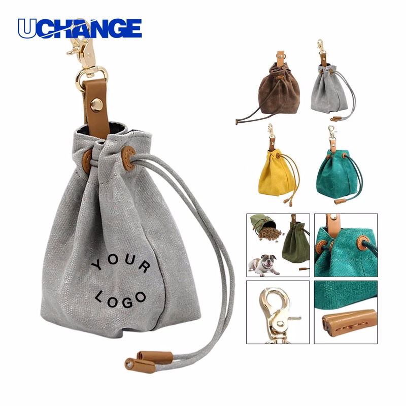 Dog Treat Bag with Clip for Outdoor Walks and Training