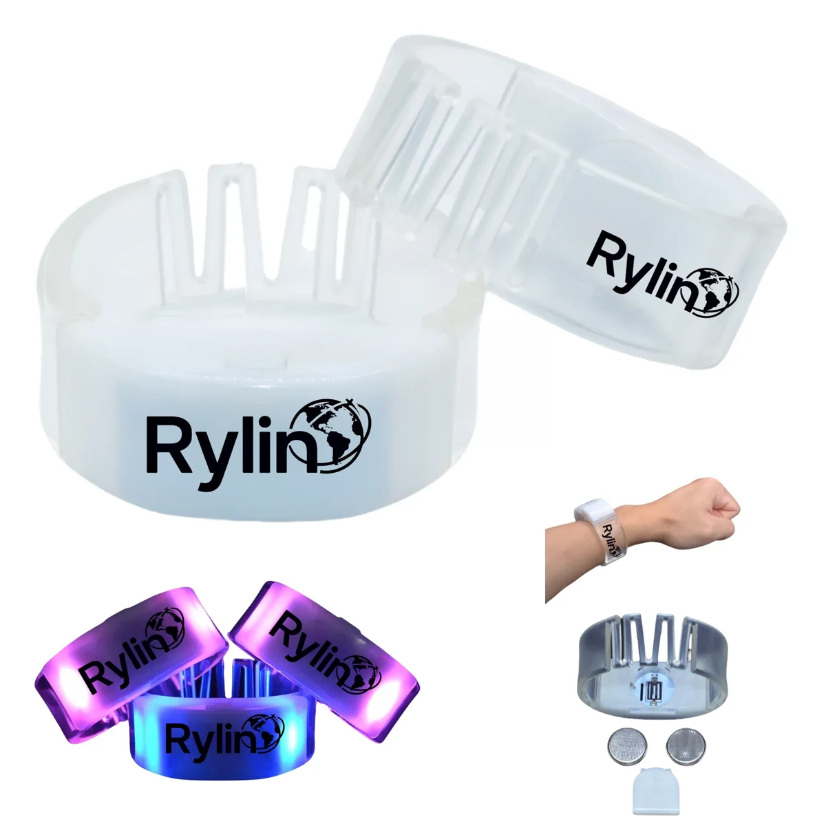 M - Shaped Silicone Light - Up Concert Cheering Bracelet 1