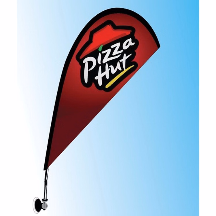Suction Cup Window Flag - Single Sided