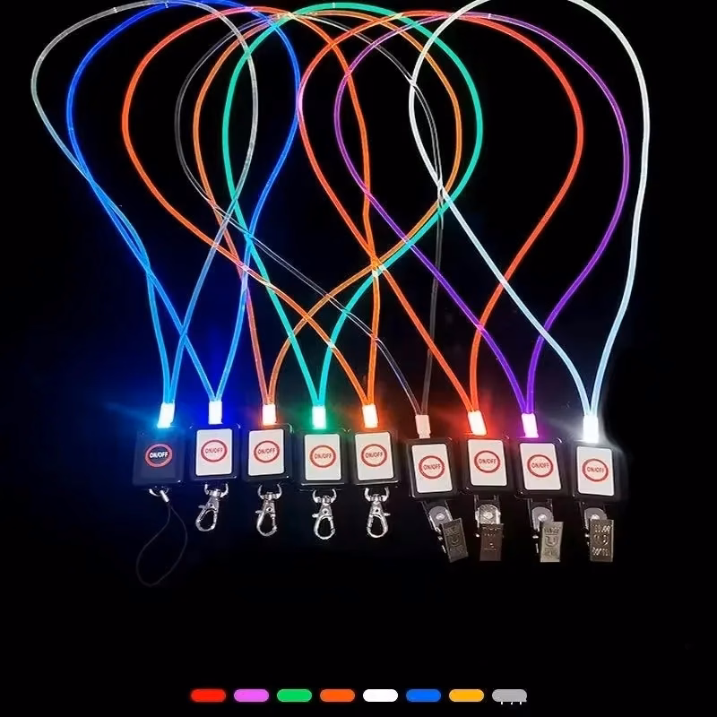 Led Light Up Neon Necklace Neck Lanyard