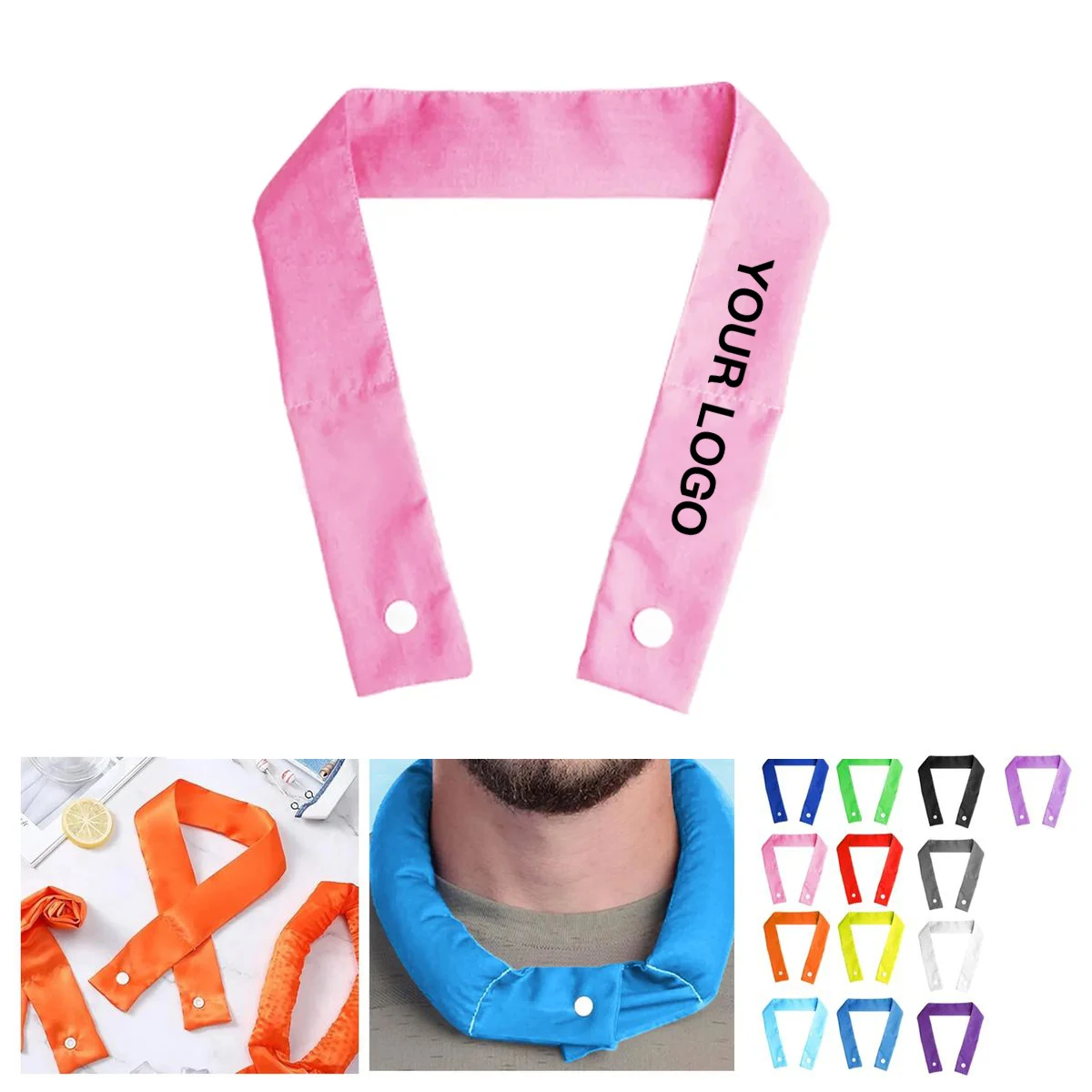 Lightweight Cooling Scarf with Embedded Cooling Crystals 1