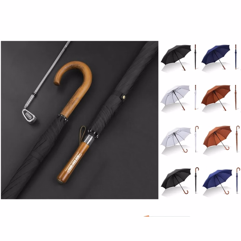 Golf Umbrella with Wooden Handle